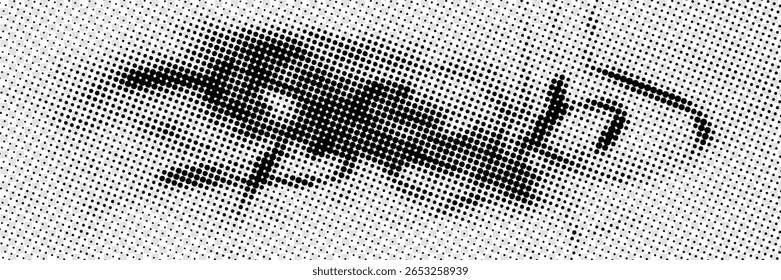 Dotted gradient vector illustration, white and black halftone background, horizontal seamless dotted lines, monochrome dots texture backdrop, retro effect. modern	

