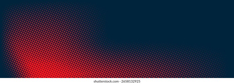Ilustración vectorial de degradado punteado, fondo de semitono blanco y negro, líneas punteadas Horizontales sin costuras, telón de fondo de textura de puntos monocromáticos, efecto retro. moderno