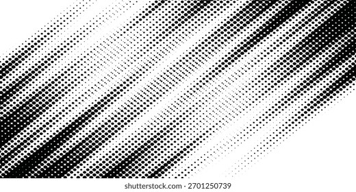Ilustración vectorial de degradado punteado, fondo de semitono blanco y negro, Vector eps 10