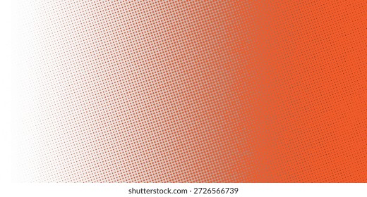 Dotted gradient vector illustration, white and orange halftone background. vector Eps 10