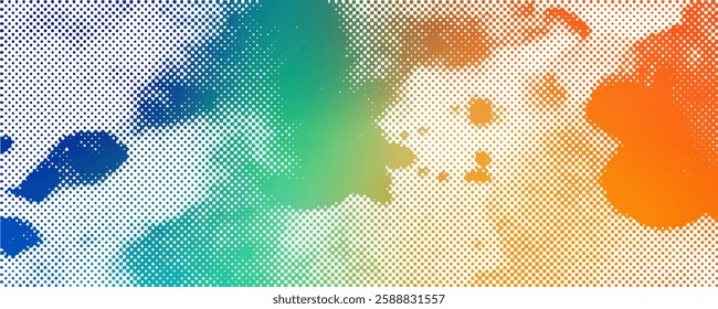 Dotted gradient vector pattern illustration, white and black halftone polka background graphic, horizontal seamless circle dotted lines,