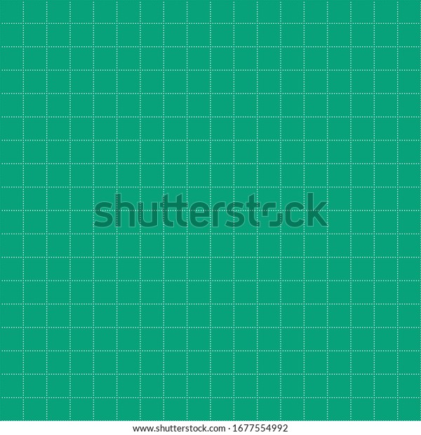 Dotted Graph Paper Green Paper White Stock Vector (Royalty Free
