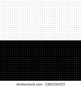 Dotted graph paper with grid. Polka dot pattern, geometric seamless texture for calligraphy drawing or writing. Blank sheet of note paper, school notebook. Vector illustration