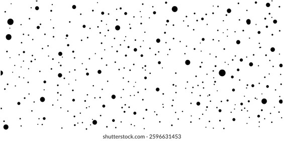 Dotted grid continuous pattern for bullet journaling. Black dot texture. Black grid dots for notebook paper. Vector illustration on a white background
