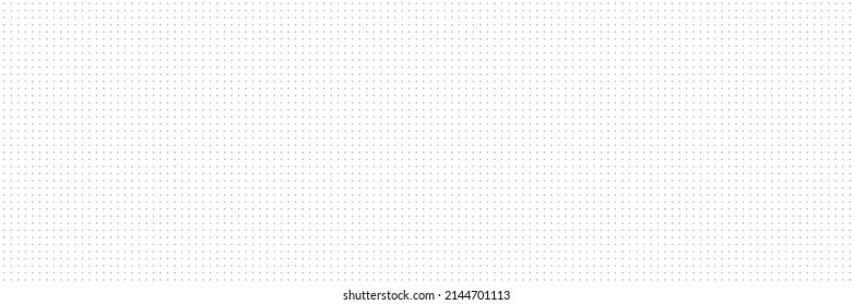 Dotted Grid Seamless Pattern For Bullet Journal. Black Point Texture. Black Dot Grid For Notebook Paper. Vector Illustration On White Background.