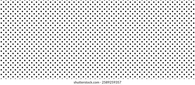 Dotted grid seamless pattern for bullet journal. Black point texture. Black dot grid for notebook paper.