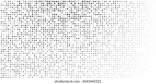 Dotted grid seamless pattern for bullet journal. Black point texture. Black dot grid for notebook paper. Vector modern