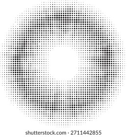 Textura semitono grunge punteado. Patrón Abstractas del anillo del punto del semitono en el fondo blanco. Gradiente de semitono. Gradiente punteado, pulverización de puntos lisos y superposiciones de fondo de puntos circulares semitonos