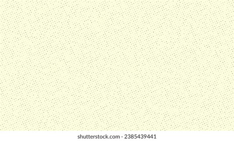 Dotted grunge texture for overlay isolated on yellow background. Many uneven small dots collected in grid. Vector design element.