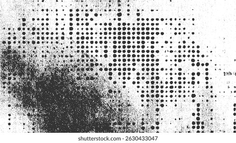 dotted grunge texture with rough dirty scratches and distorted background suitable for artistic creations