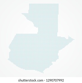 dotted guatemala map