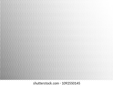 Dotted Halftone Background. Abstract Distressed Backdrop. Monochrome Pattern. Vintage Grunge Texture. Vector illustration