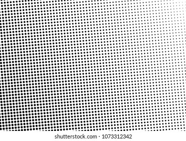 Dotted Halftone Background. Abstract Points Pattern. Monochrome Backdrop. Vintage Black and White Texture. Vector illustration