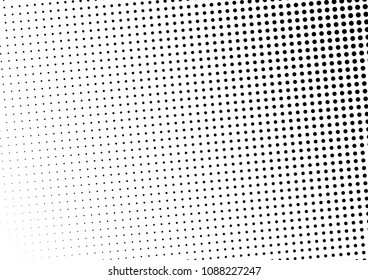 Dotted Halftone Background. Abstract Texture. Black and White Vintage Overlay. Gradient Points Pattern. Vector illustration