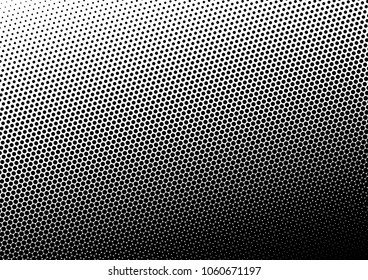 Dotted Halftone Background. Black and White Pop-art Backdrop. Vintage Pattern. Grunge Texture. Vector illustration