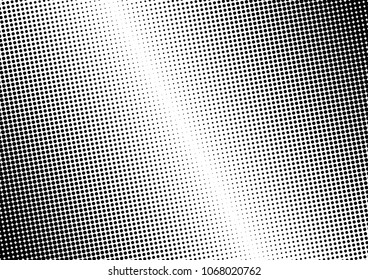 Dotted Halftone Background. Black and White Distressed Overlay. Fade Pattern. Monochrome Texture. Vector illustration
