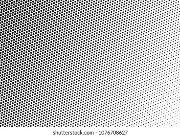 Dotted Halftone Background. Black and White Pattern. Points Texture. Abstract Distressed Overlay. Vector illustration