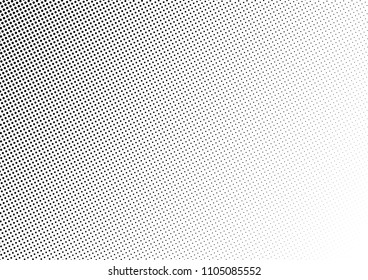 Dotted Halftone Background. Black and White Backdrop. Monochrome Overlay. Gradient Pop-art Texture. Vector illustration