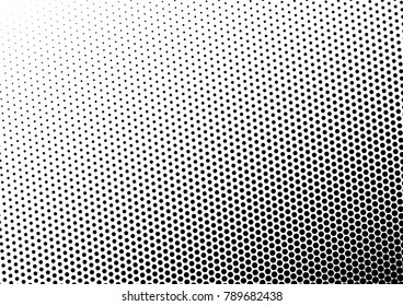 Dotted Halftone Background. Black and White Gradient Texture. Points Pop-art Pattern. Modern Backdrop. Vector illustration