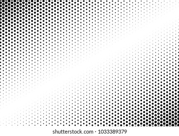 Dotted Halftone Background. Distressed Backdrop. Points Modern Overlay. Vintage Black and White Texture. Vector illustration
