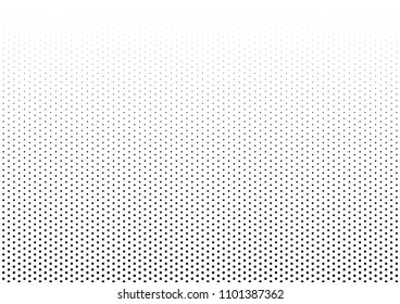 Dotted Halftone Background. Distressed Fade Backdrop. Black and White Texture. Monochrome Modern Pattern. Vector illustration