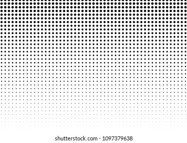 Dotted Halftone Background. Distressed Gradient Pattern. Pop-art Backdrop. Points Grunge Texture. Vector illustration