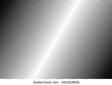 Dotted Halftone Background. Distressed Texture. Pop-art Monochrome Overlay. Abstract Pattern. Vector illustration