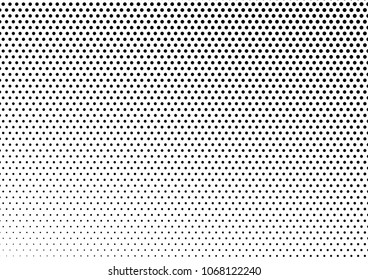 Dotted Halftone Background. Distressed Texture. Modern Fade Overlay. Gradient Vintage Backdrop. Vector illustration