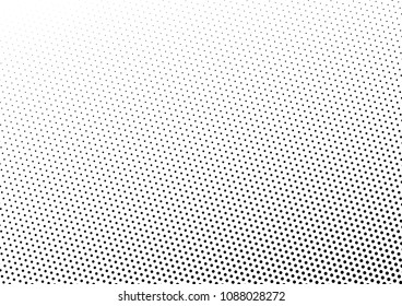 Dotted Halftone Background. Distressed Texture. Points Backdrop. Fade Pattern. Vector illustration