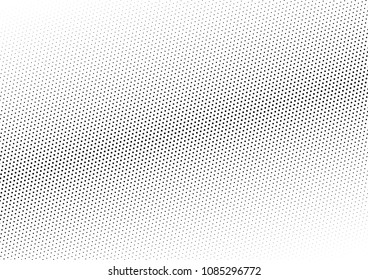 Dotted Halftone Background. Distressed Vintage Overlay. Grunge Pattern. Fade Monochrome Texture. Vector illustration