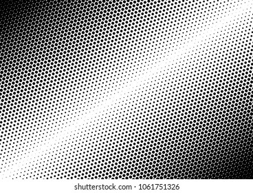 Dotted Halftone Background. Dots Overlay. Vintage Fade Pattern. Abstract Distressed Texture. Vector illustration