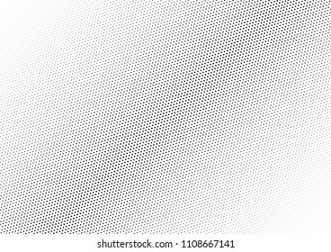 Dotted Halftone Background. Dots Pattern. Monochrome Overlay. Distressed Grunge Backdrop. Vector illustration
