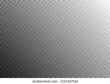 Dotted Halftone Background. Dots Pop-art Overlay. Black and White Abstract Texture. Points Backdrop. Vector illustration