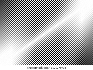 Dotted Halftone Background. Dots Vintage Overlay. Grunge Distressed Backdrop. Points Texture. Vector illustration