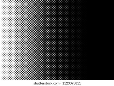 Dotted Halftone Background. Fade Abstract Overlay. Gradient Points Pattern. Vintage Backdrop. Vector illustration