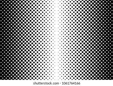 Dotted Halftone Background. Fade Backdrop. Monochrome Pattern. Pop-art Modern Overlay. Vector illustration