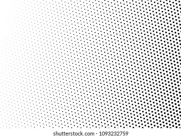 Dotted Halftone Background. Fade Black and White Backdrop. Pop-art Modern Overlay. Gradient Texture. Vector illustration