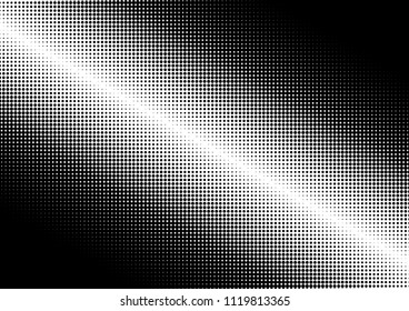 Dotted Halftone Background. Fade Dots Overlay. Distressed Pop-art Backdrop. Gradient Black and White Texture. Vector illustration