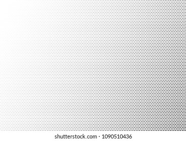 Dotted Halftone Background. Fade Gradient Overlay. Points Abstract Pattern. Black and White Grunge Texture. Vector illustration