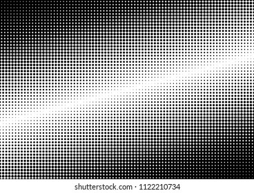 Dotted Halftone Background. Fade Points Texture. Grunge Pop-art Overlay. Abstract Monochrome Backdrop. Vector illustration