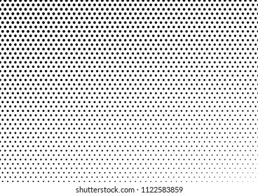 Dotted Halftone Background. Gradient Pop-art Texture. Grunge Pattern. Vintage Backdrop. Vector illustration