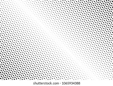 Dotted Halftone Background. Gradient Vintage Overlay. Pop-art Pattern. Points Backdrop. Vector illustration