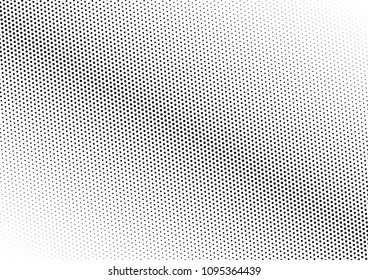 Dotted Halftone Background. Gradient Vintage Texture. Fade Backdrop. Monochrome Pattern. Vector illustration