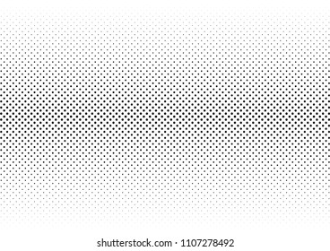 Dotted Halftone Background. Grunge Backdrop. Black and White Texture. Modern Pop-art Overlay. Vector illustration