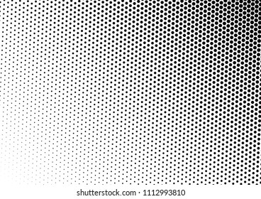 Dotted Halftone Background. Grunge Points Overlay. Pop-art Gradient Backdrop. Distressed Texture. Vector illustration