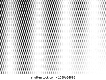 Dotted Halftone Background. Grunge Texture. Abstract Black and White Backdrop. Points Pattern. Vector illustration