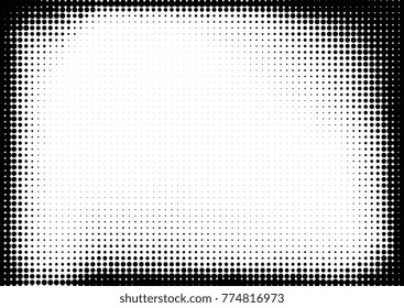 Dotted halftone background. Grunge vector pattern for business design. Gradient texture in pop art style. Universal stipple dot template