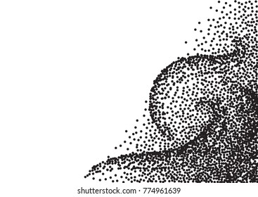 Dotted halftone background. Grunge vector pattern for business design. Gradient texture in pop art style. Universal stipple dot template