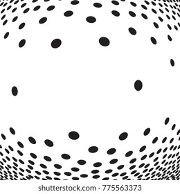 Dotted halftone background. Grunge vector pattern for business design. Gradient texture in pop art style. Universal stipple dot template