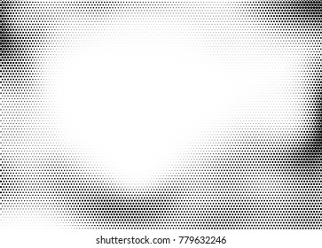 Dotted halftone background. Grunge vector pattern for business design. Gradient texture in pop art style. Universal stipple dot template